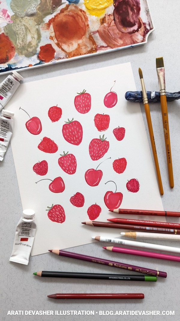 Summer fruits illustration – Arati Devasher Illustration Blog